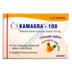 Kamagra Polo 100mg Chewable Tablets Pineapple With Mint Ajanta