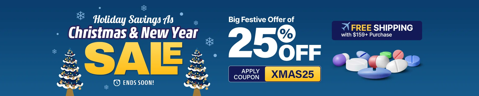 Christmas & New Year Holiday Sale